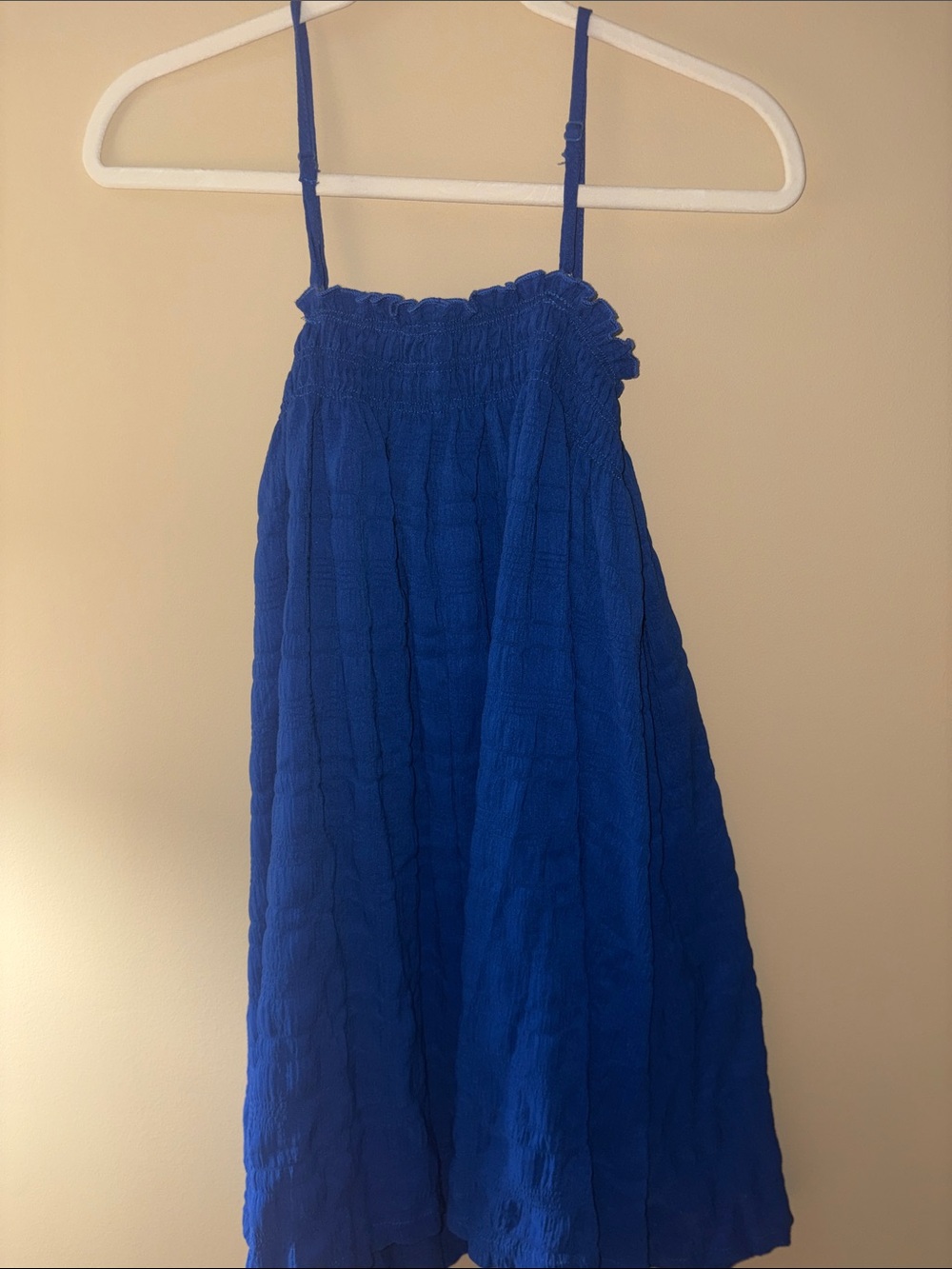 Women’s Royal Blue Smocked Sundress